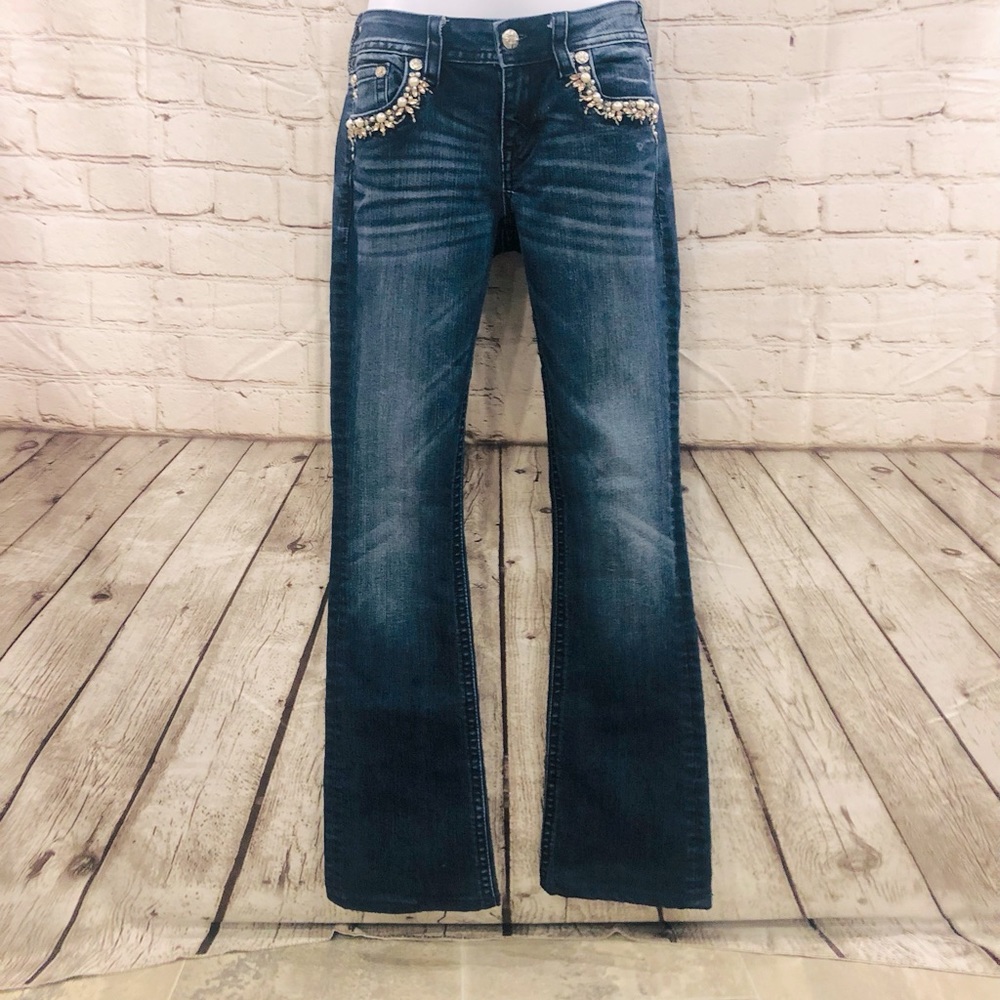 ❌SOLD❌Miss Me❤️‍🔥Mid-Rise Boot Cut-Bejeweled❤️‍🔥Measurements in Pics❤️‍🔥 - Picture 16 of 16